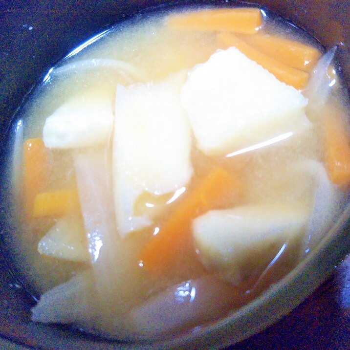 筍&玉葱&人参の味噌汁